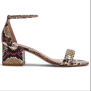 STEVE MADDEN || snake print irenee heels